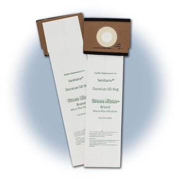 TTS Products Vacuum Bags – Fits Sanitaire Style SD Duralux Models SC9120 to SC9150, SC9180, C4900 – Replacement for OEM# 63262, H-2268 – 10-Pack (10-Pack Case)